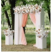 Coral Print Table Runner