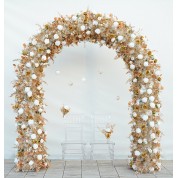 Pink And Green Flower Wall