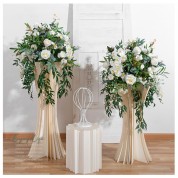 Square Gold Flower Stand