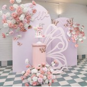 Baby Pink Flower Curtains
