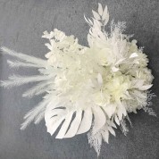 Silk Flower Arrangements In Acrylic Water