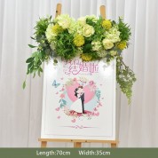 Pink Green Wedding Decor