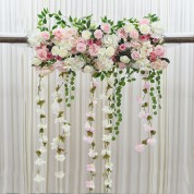 Red And White Flower Arrangement