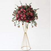 Hanging Basket Of Artificial Flowers