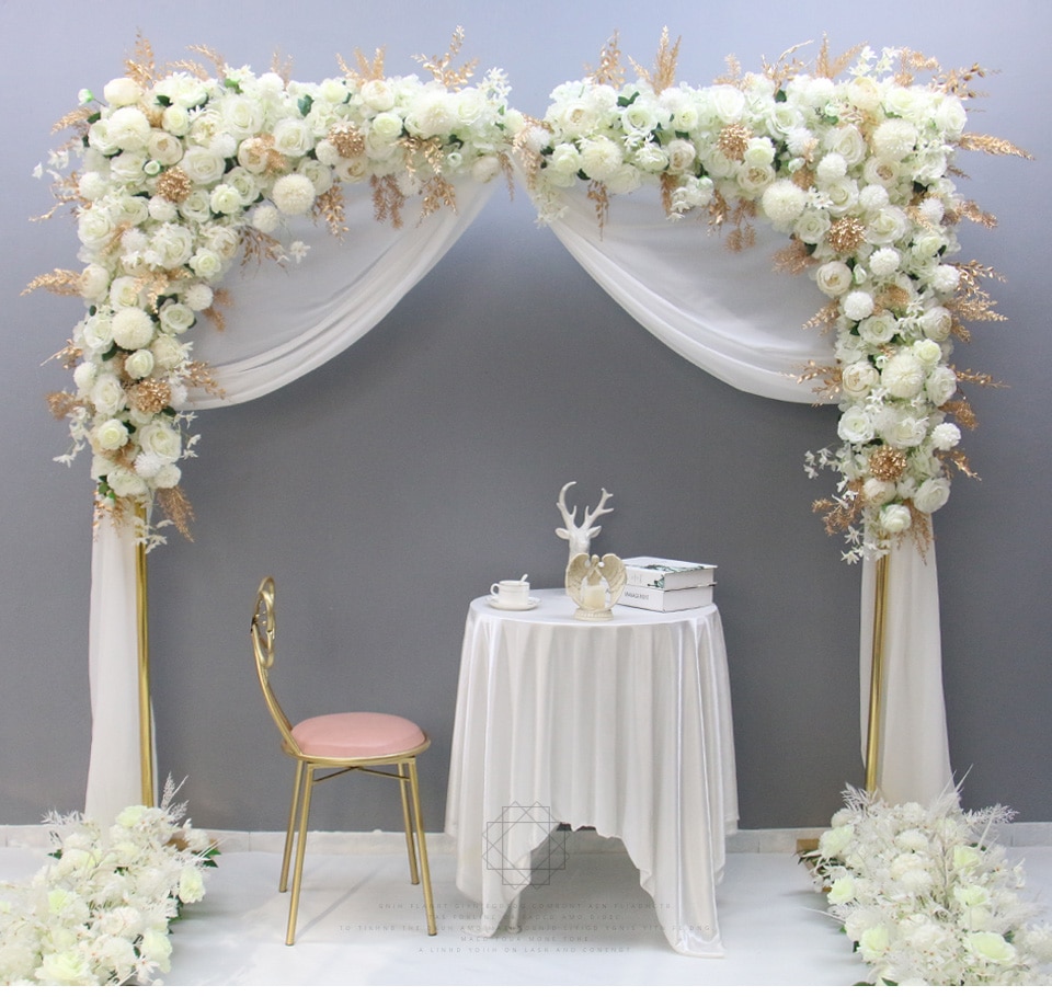 rustic wedding stage decor