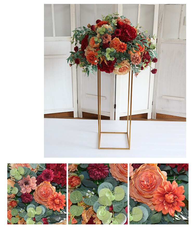 coral fuchsia and yellow wedding decorations7