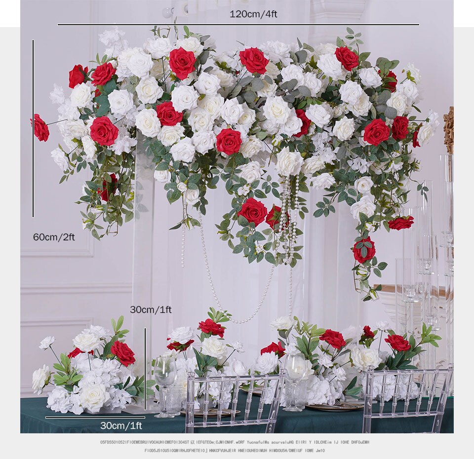 Techniques for arranging flowers on an arch