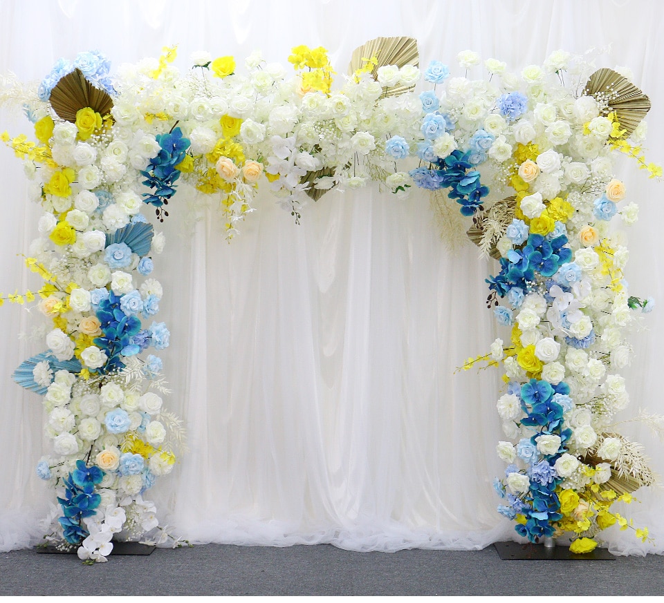 long flower band for table wedding9