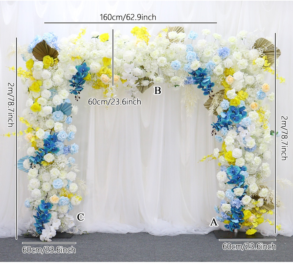 long flower band for table wedding1