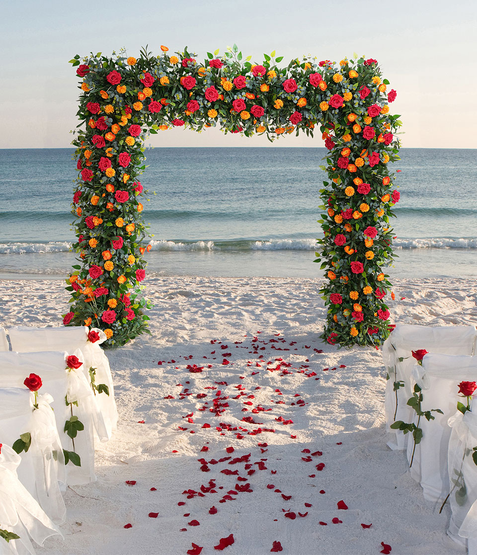 foyer silk flower arrangements