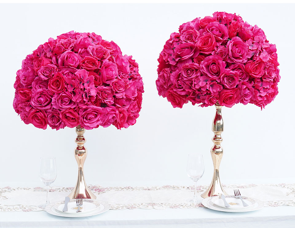 fake flower decor for wedding10