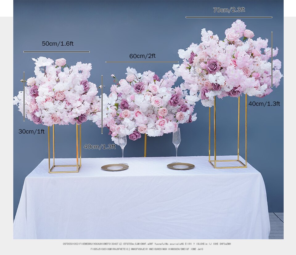 cascading flower arrangements1