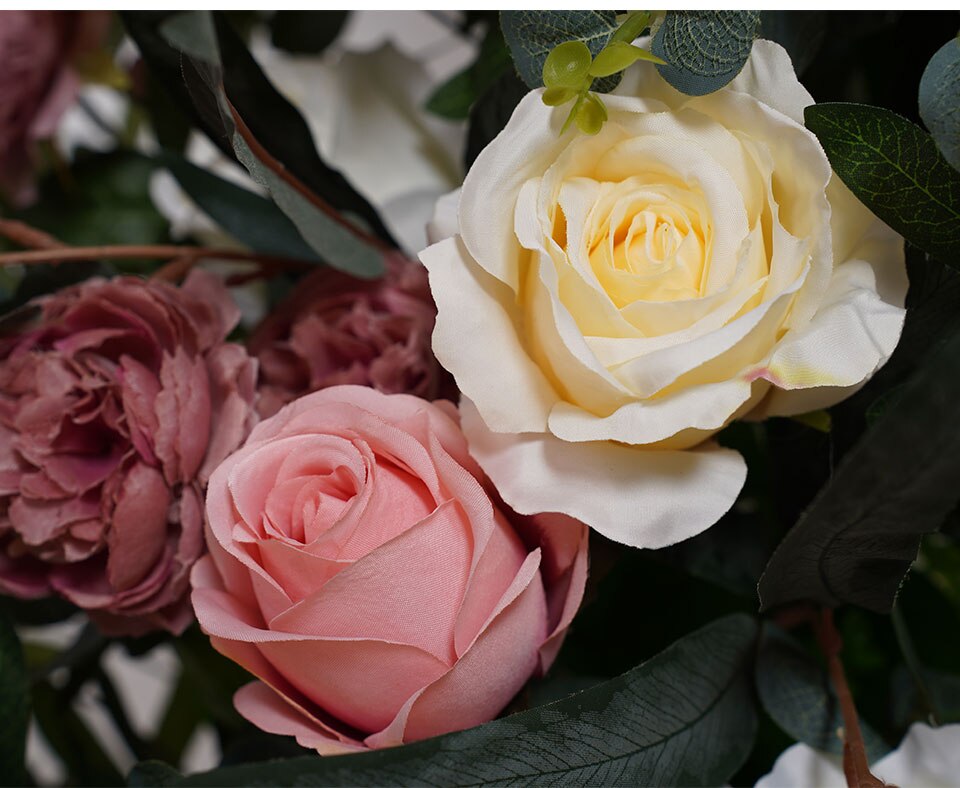 3d chiffon flower table runners4