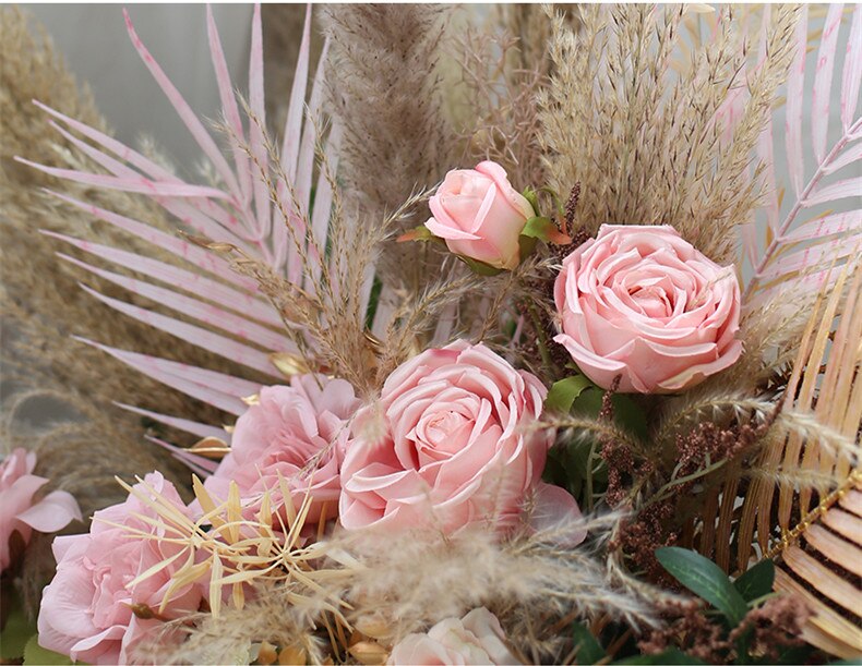 flower arrangement with orchid and bark8