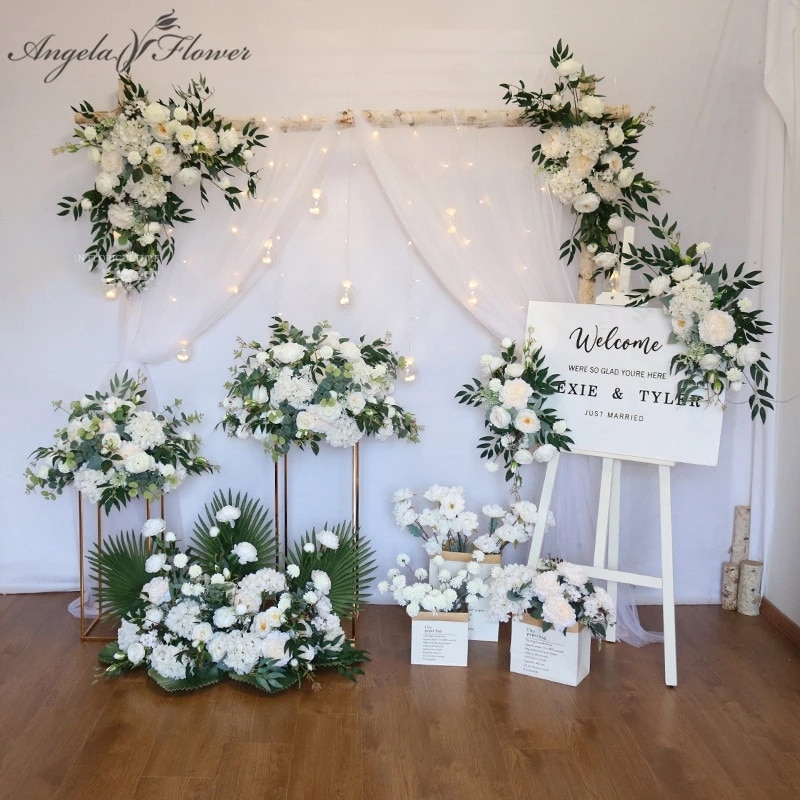 indoor rustic wedding arch4