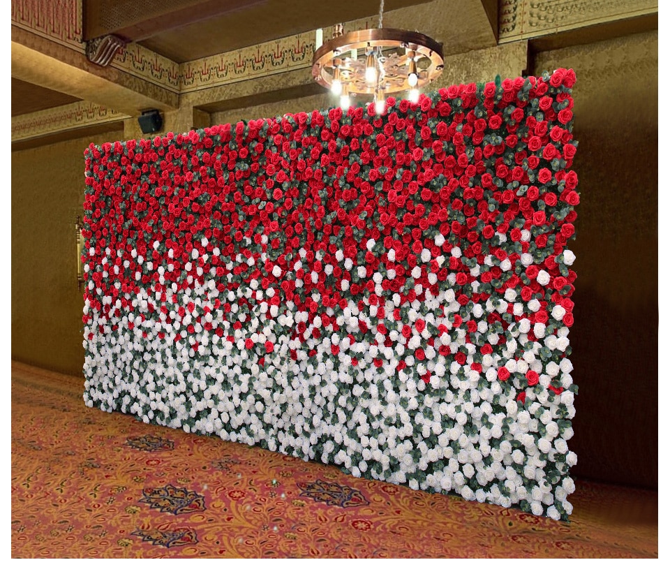 inexpensive paper flower walls