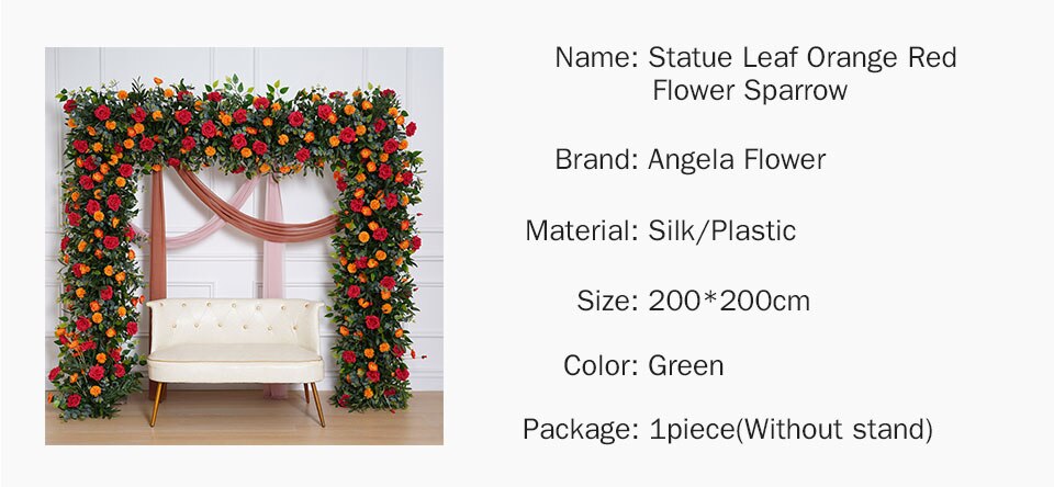 orange white and green flower arrangements1