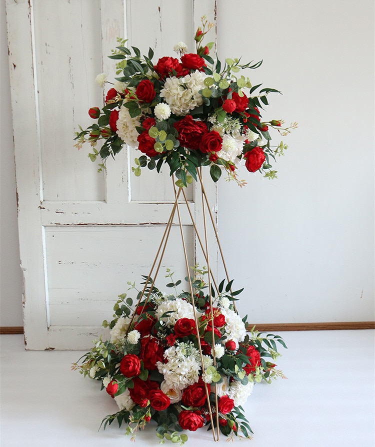 indoor rustic wedding arch10