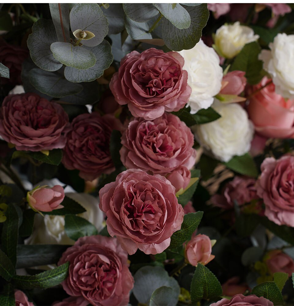 pink and white flower wall8