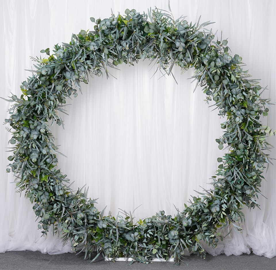 silk flower wedding arch4