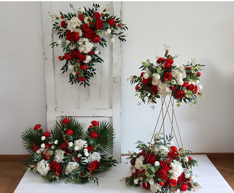 indoor rustic wedding arch7