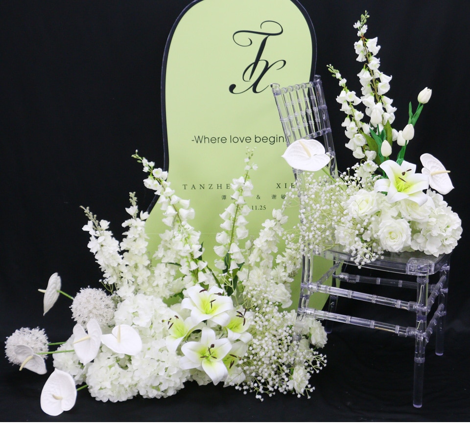 white gardenia artificial flowers8