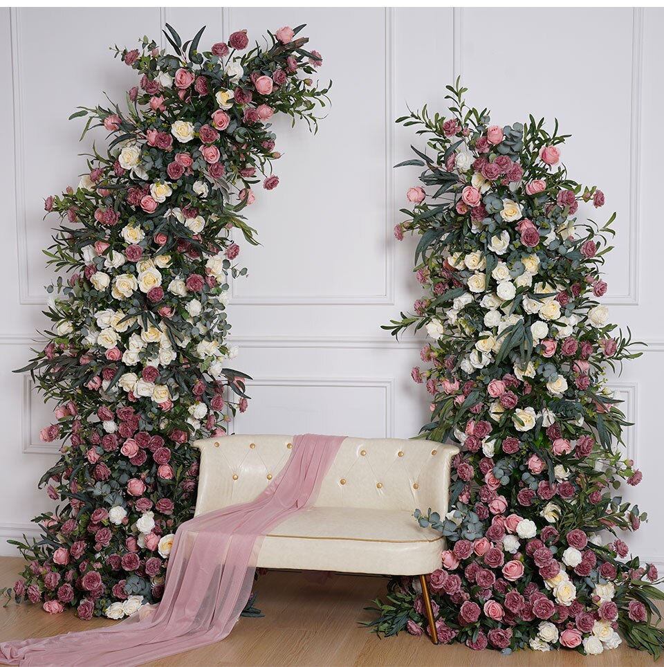 pink and white flower wall7