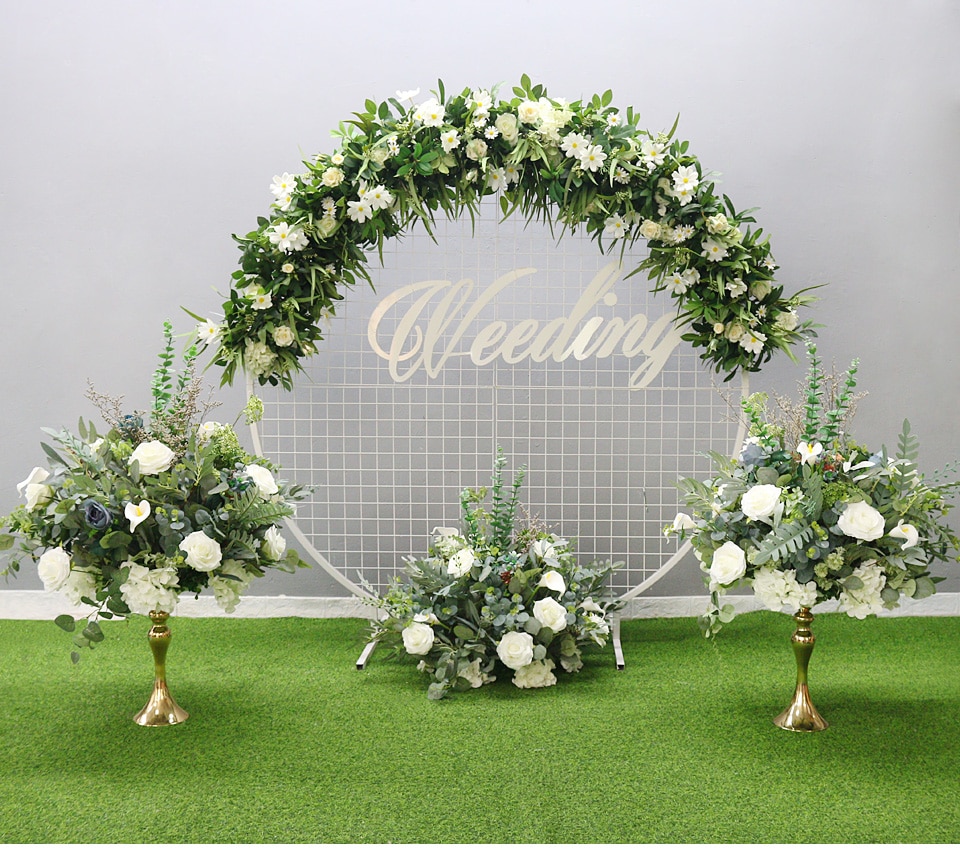 flower arrangement with birch vase